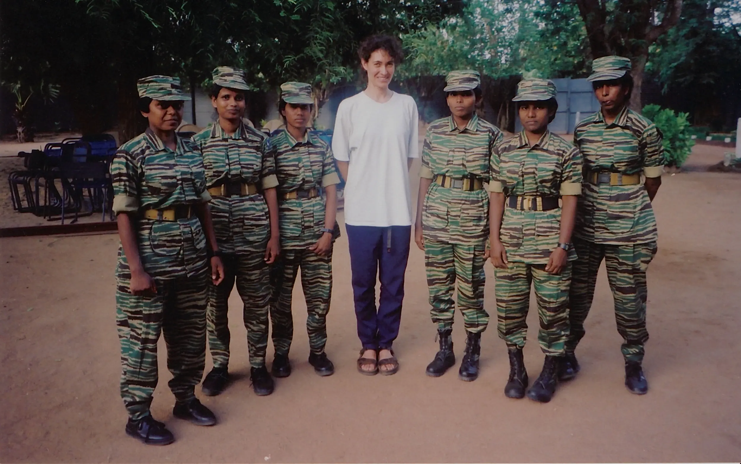 Daphna Rubin with a group of Tamil women